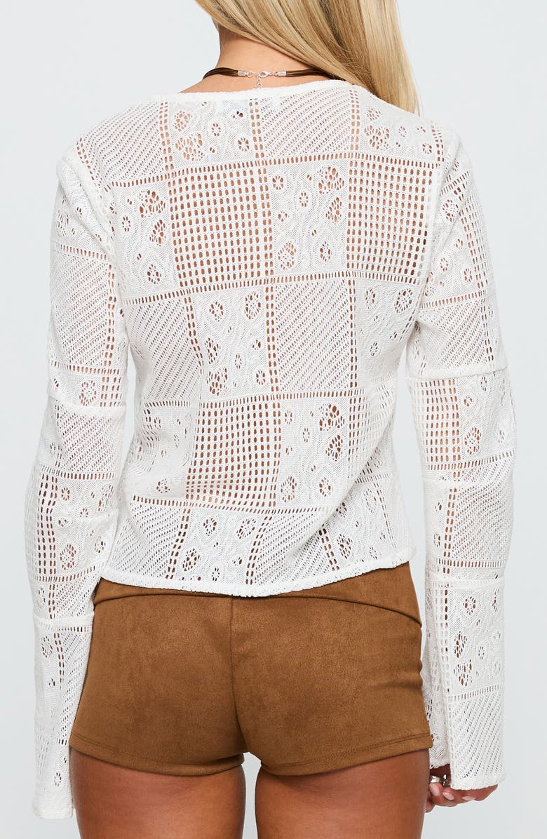 Princess Polly Mine for Life Tie Front Top, Alternate, color, White