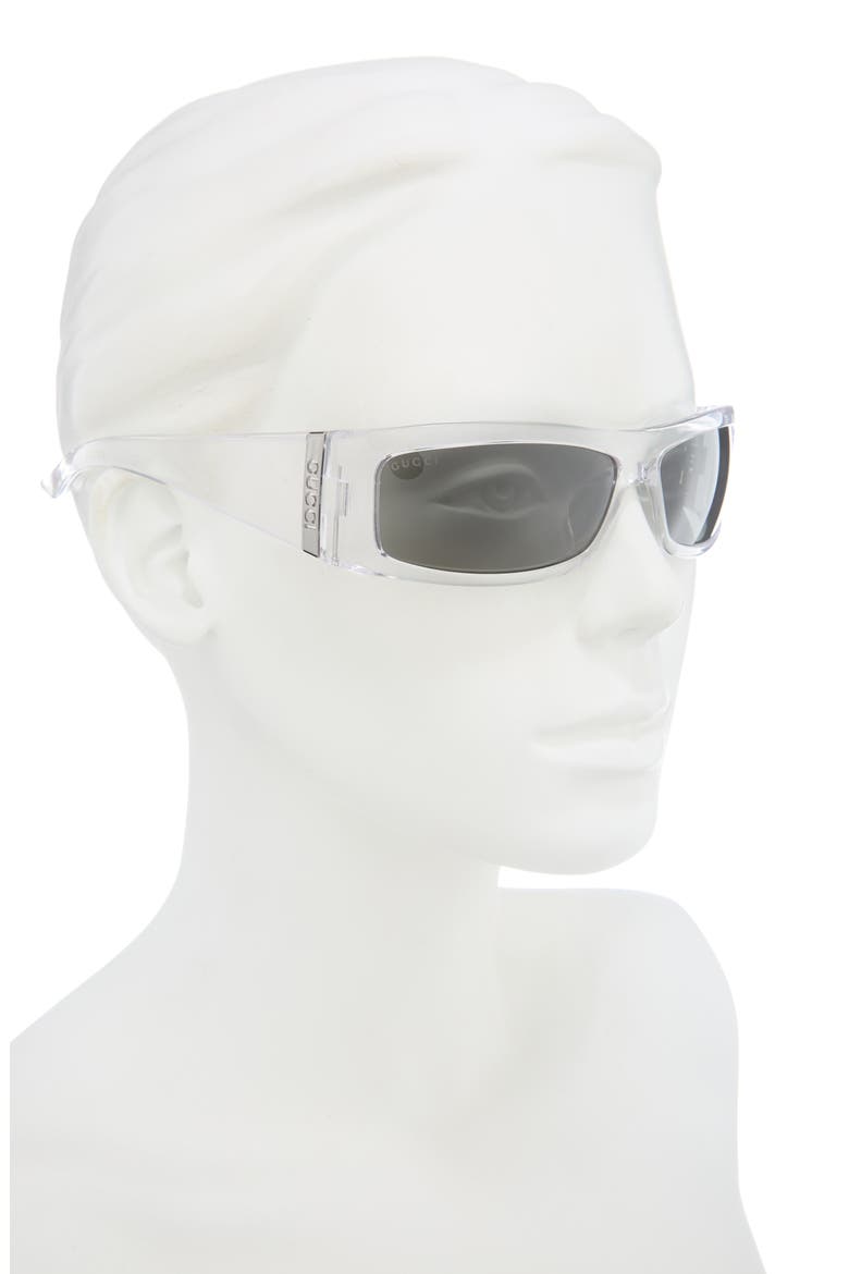 52mm Wrap Sunglasses, Alternate, color, CRYSTAL CRYSTAL GREY