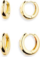 NORDSTROM RACK 2-Pack Demi-Fine Oval Hoop Earrings