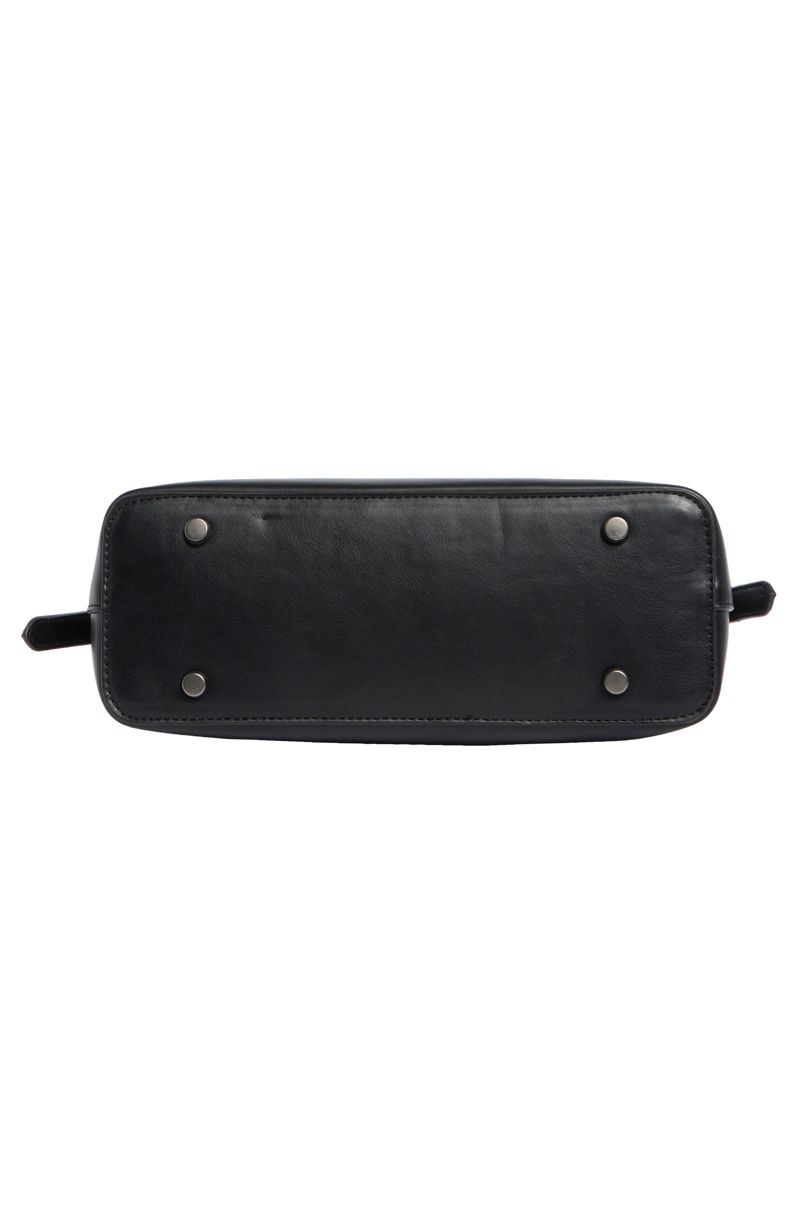 BCBG Overlap Flap Shoulder Bag, Alternate, color, Black