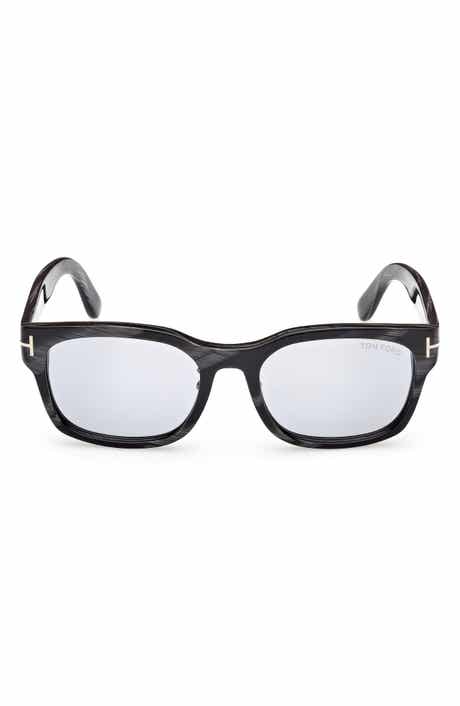55mm Rectangle Tinted Sunglasses