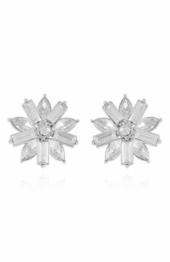 T Tahari Flower Clip-On Earrings
