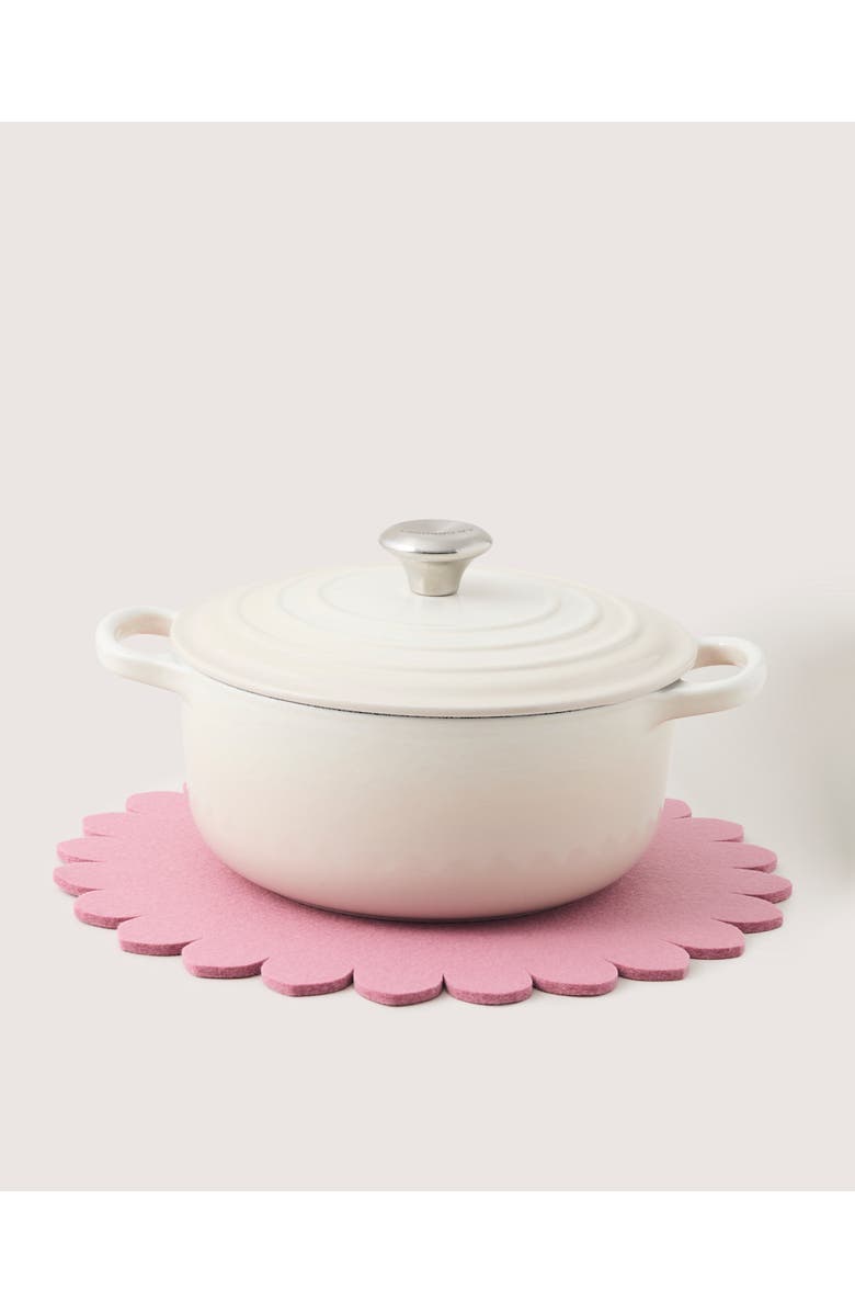 Graf Lantz Crest Merino Wool 12" Trivet, Alternate, color, Mauve