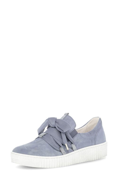 Gabor Bow Knit Sneaker In Purple
