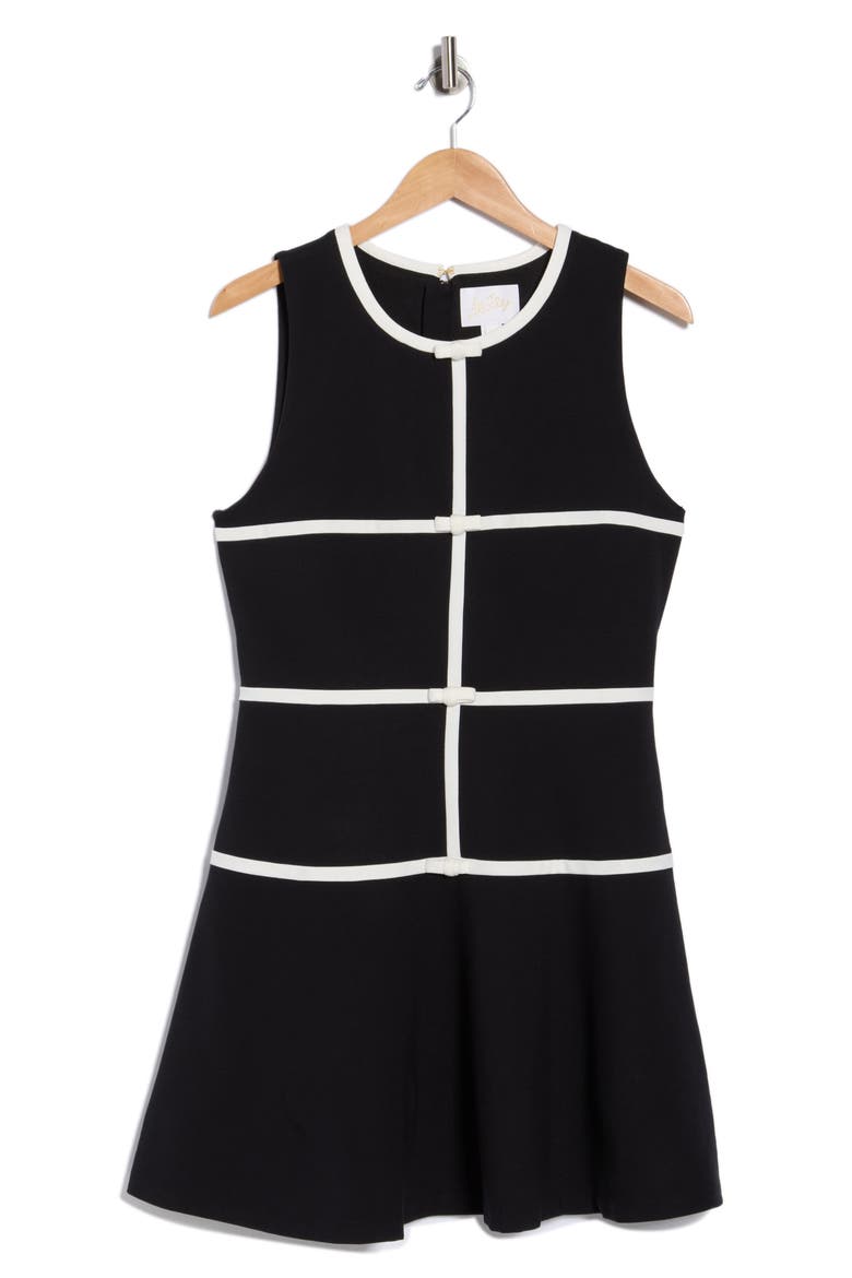 Clancie Sleeveless Drop Waist Dress, Main, color, NOIR