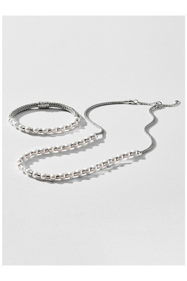 JH Essential Pearl Necklace, Sterling Silver, 2.5MM, Alternate, color, SILVER/PEARL