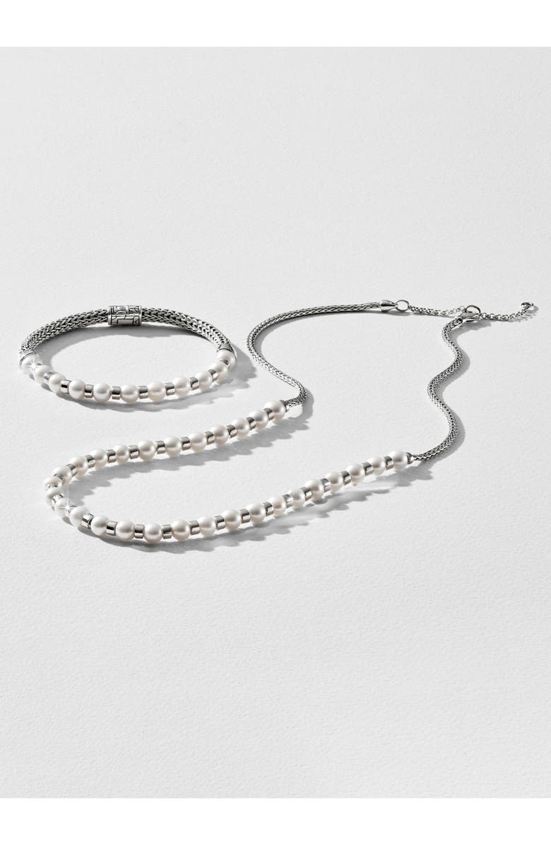 John Hardy JH Essential Pearl Bracelet, Sterling Silver, Alternate, color, Silver