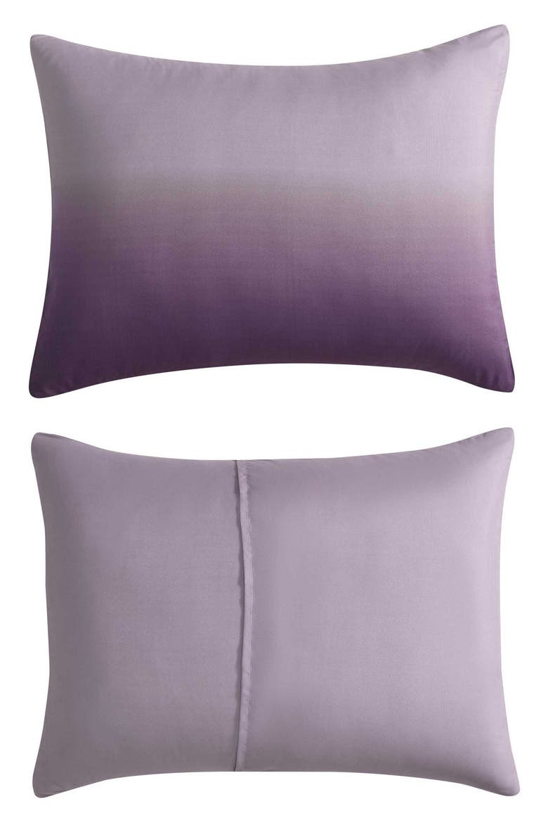 Subtle Ombre Microfiber Comforter Set, Alternate, color, DUSTY PURPLE