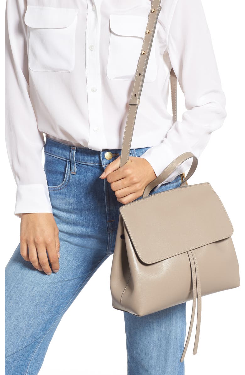 Mansur Gavriel Mini Lady Saffiano Leather Bag, Alternate, color,