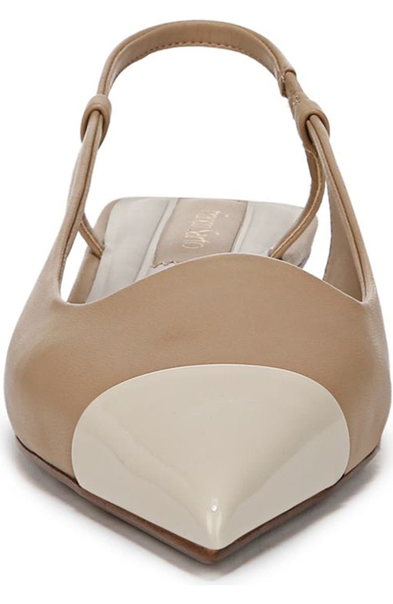 Franco Sarto Palmira Slingback Pointed Toe Pump - Wide Width Available, Alternate, color, Beige