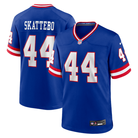 Men's Nike Cam Skattebo Royal New York Giants Alternate 2 Legacy Game Jersey