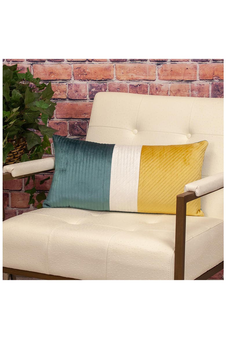 Hiro Throw Pillow, Alternate, color, YELLOW