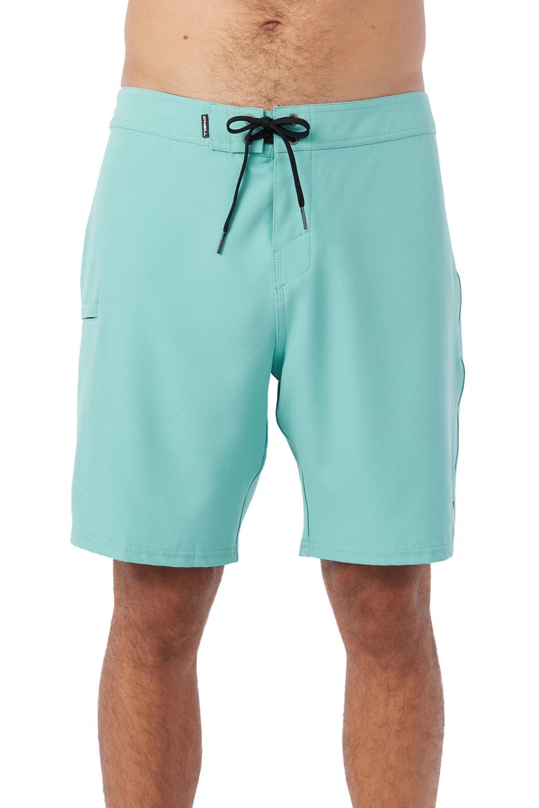 Hyperfreak Heat Solid Board Shorts, Main, color, AQUA WASH