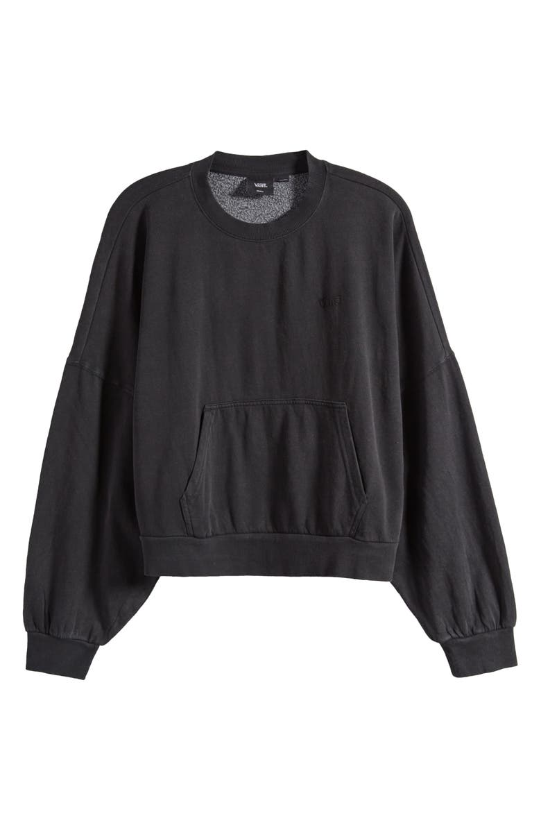 Vans Time Off Crop Sweatshirt, Alternate, color, Black 66 Champs Music Academy