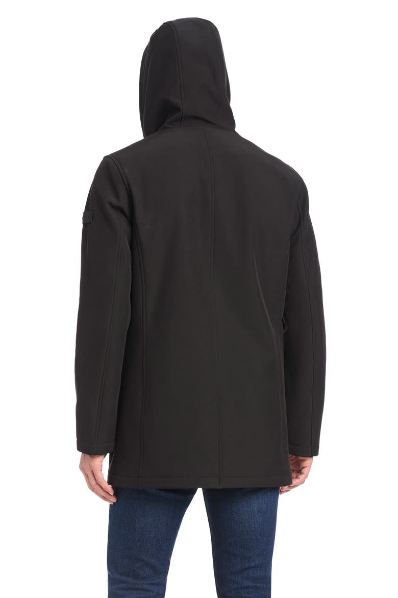 Insulated Hooded Soft Shell Jacket, Alternate, color, BLACK