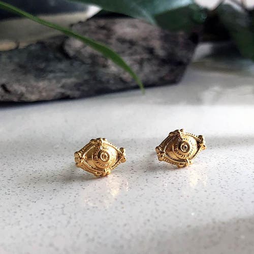 Astor & Orion Women's Eye Studs Gold In Gold