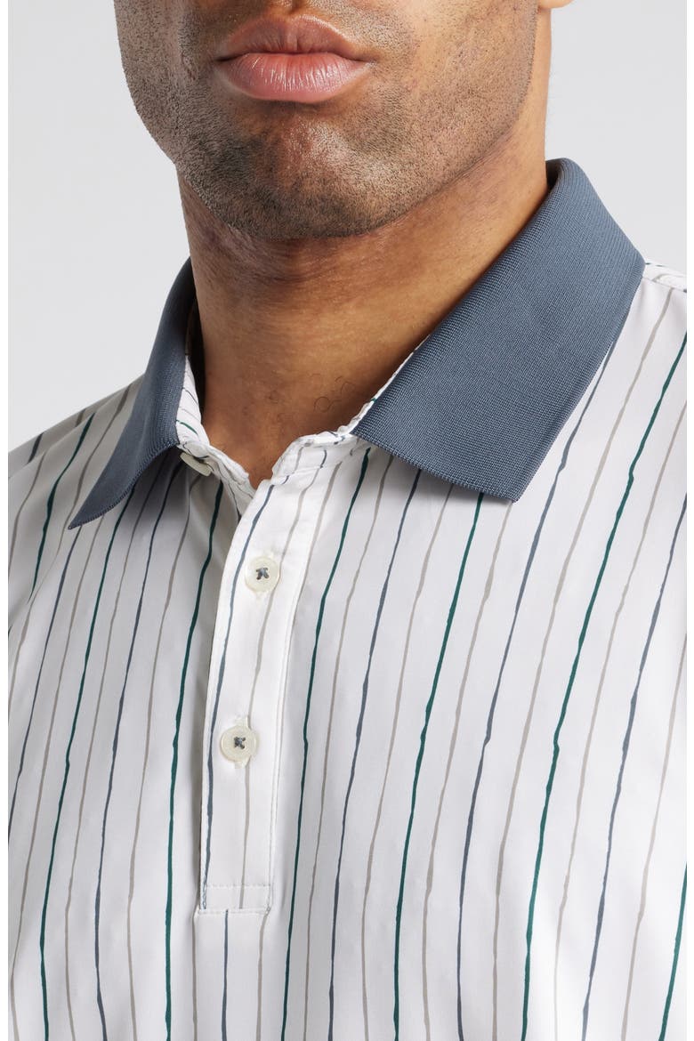 Trail Stripe Golf Polo, Alternate, color, VINTAGE WHITE