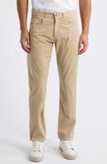 Canali Regular Fit 5-Pocket Cotton Stretch Twill Pants