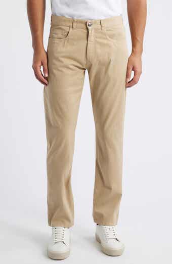 Canali Regular Fit 5-Pocket Cotton Stretch Twill Pants