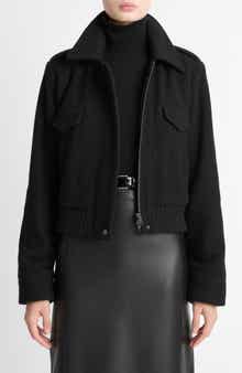 Vince Wool Blend Crop Jacket