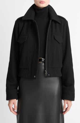 Vince Wool Blend Crop Jacket