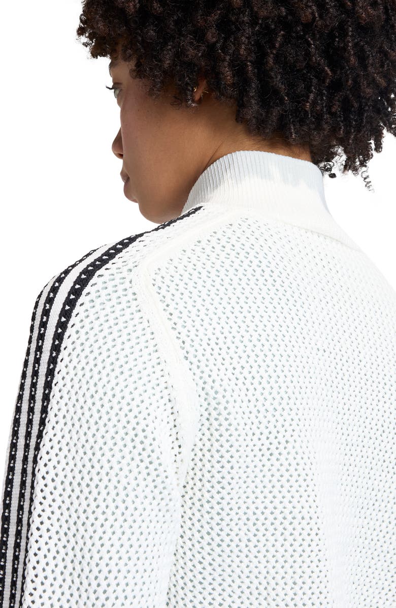 adidas Originals Open Knit Track Jacket, Alternate, color, Off White