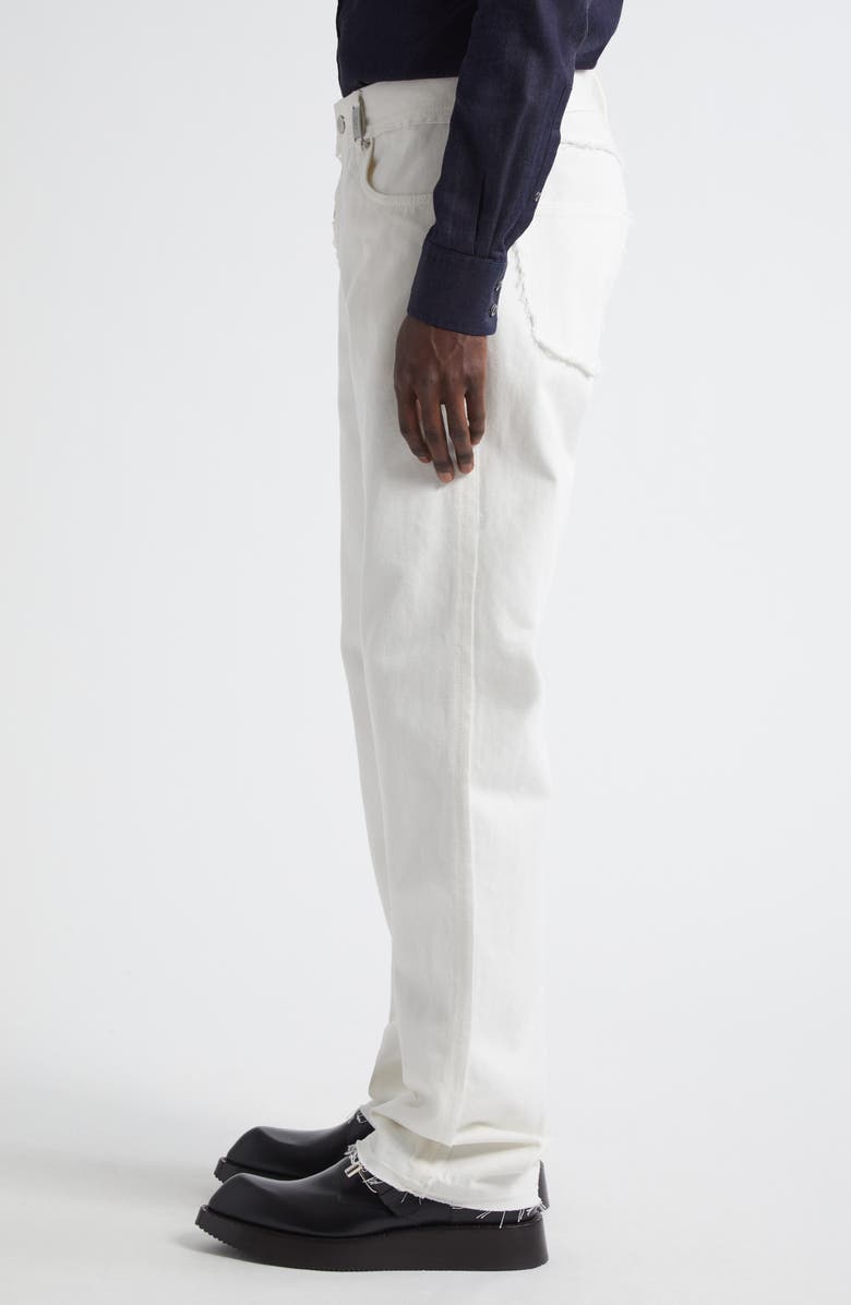 McQueen Straight Leg Jeans, Alternate, color, Optical White