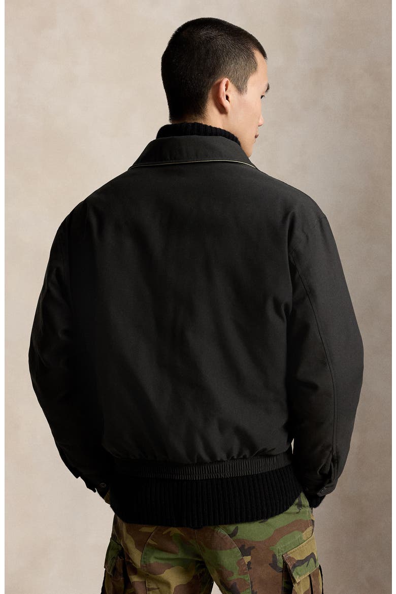 Down Fill Twill Jacket, Alternate, color, RL BLACK