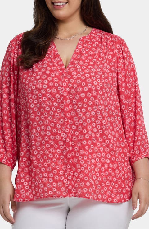 Split Neck Plus-Size Tops for Women | Nordstrom