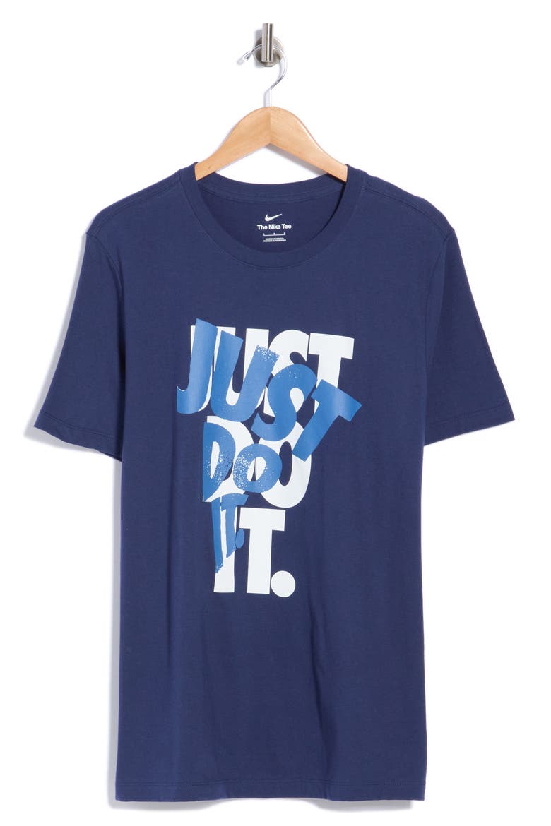 Just Do It Graphic T-shirt, Main, color, MIDNIGHT NAVY