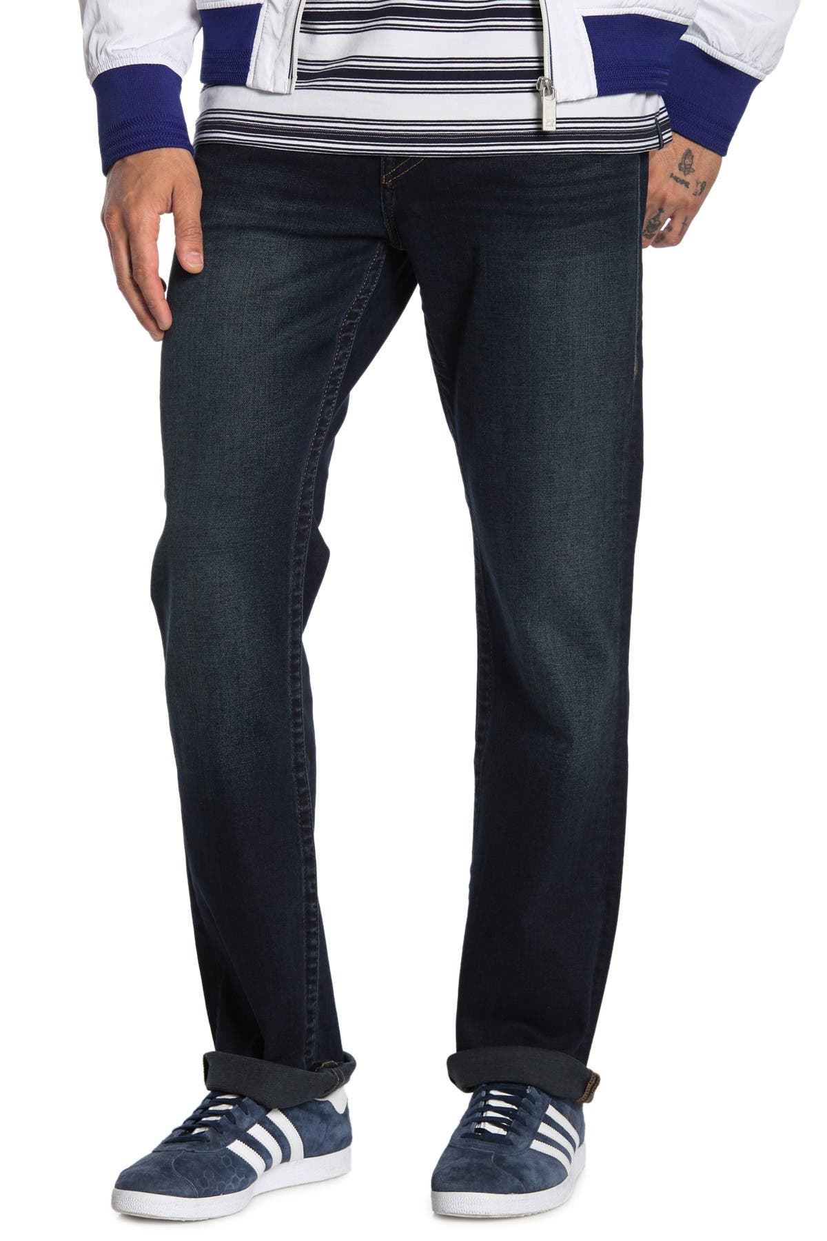 True Religion Ricky Flap Pocket Relaxed Straight Jeans