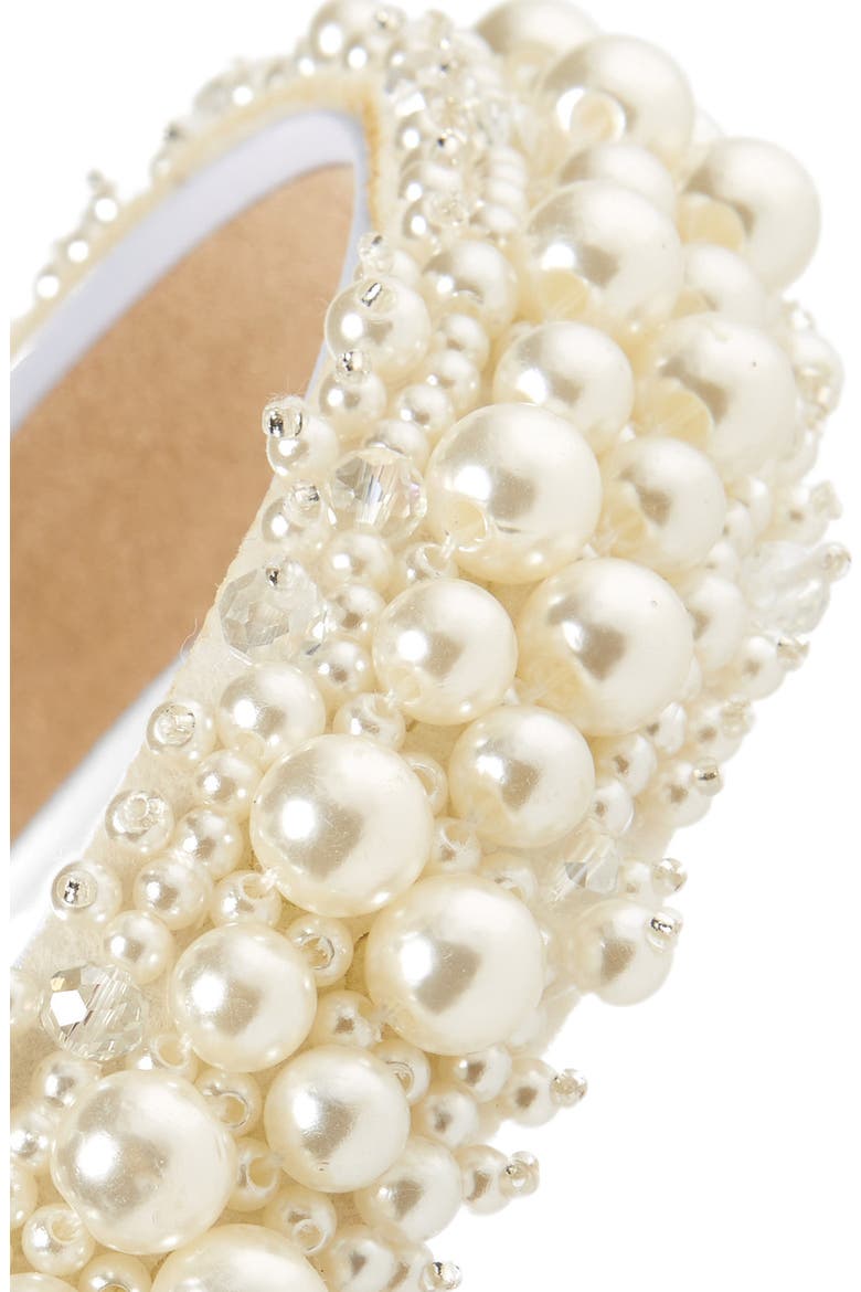 Imitation Pearl Headband, Alternate, color, IVORY