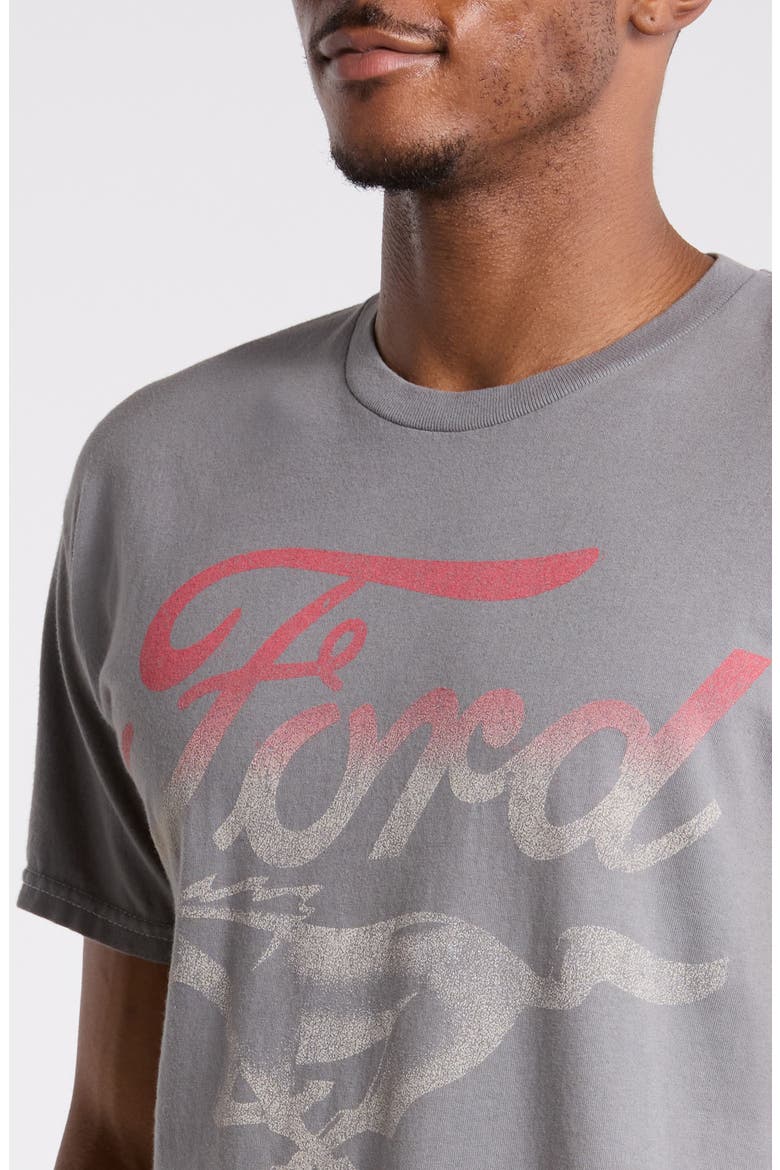 Ford Red Mustang Graphic T-Shirt, Alternate, color, CHARCOAL