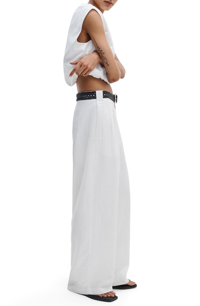 rag & bone Mica Crop Bubble Top, Alternate, color, White