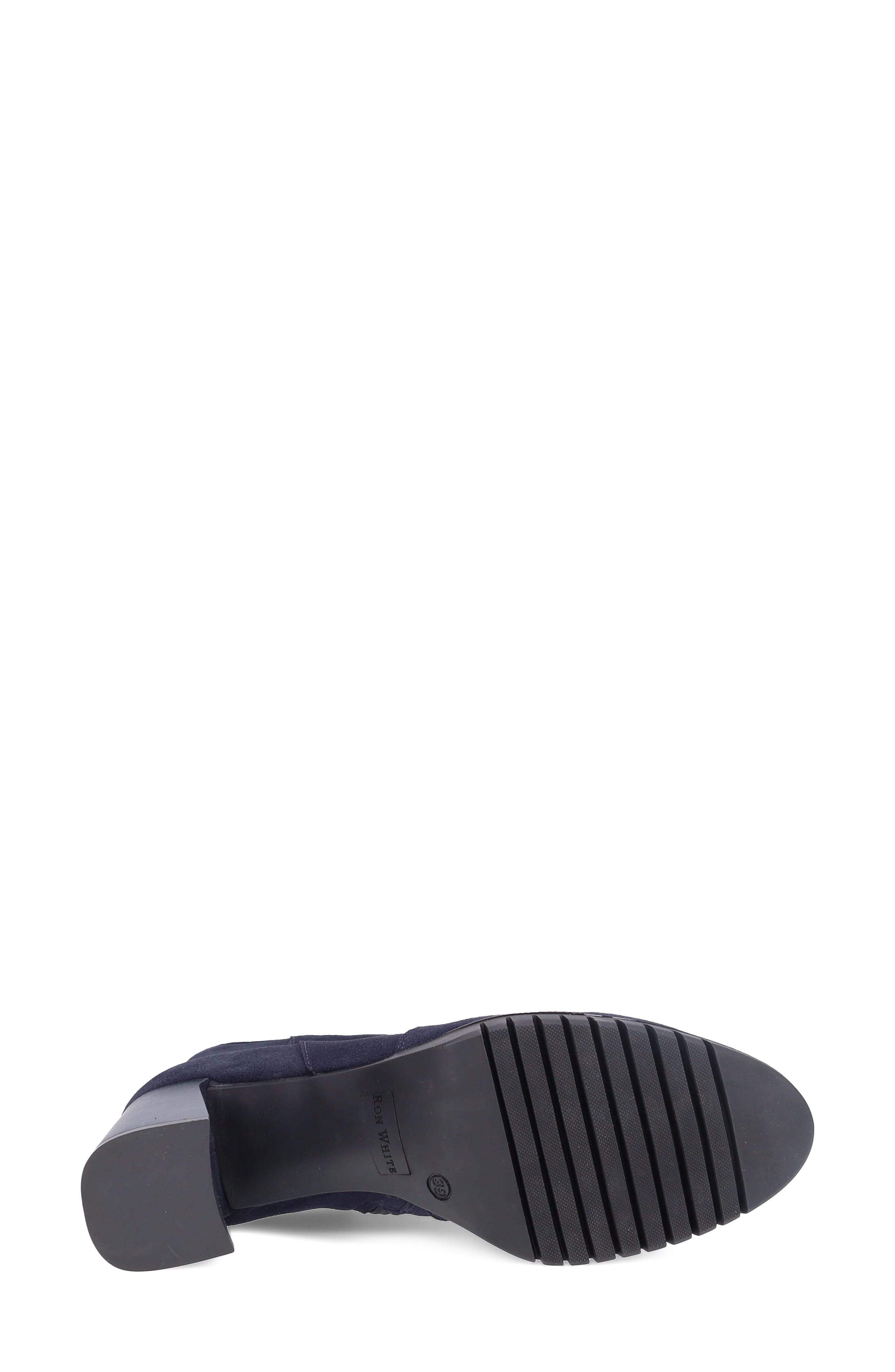 Foxley Weatherproof Leather Bootie, Alternate, color, FRENCH NAVY