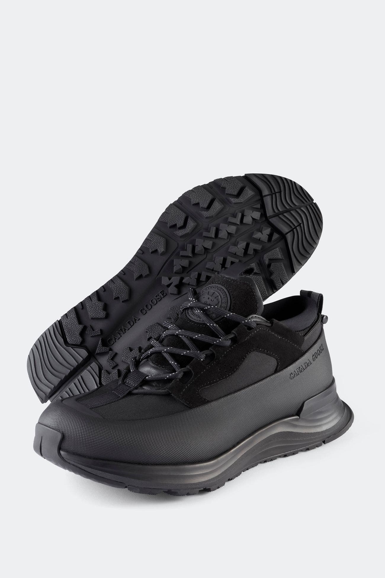 Women's Glacier Trail Sneaker, Alternate, color, Black/Black