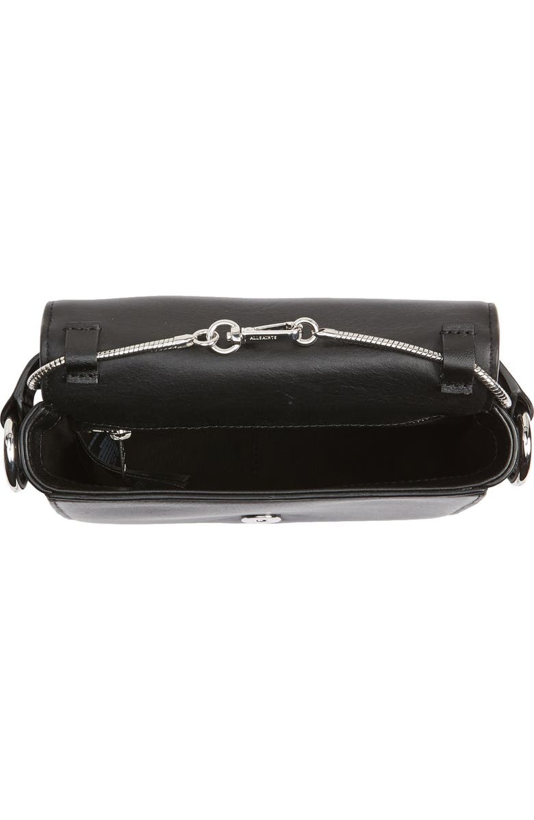 AllSaints 'Ikuya' Leather Clutch, Alternate, color,