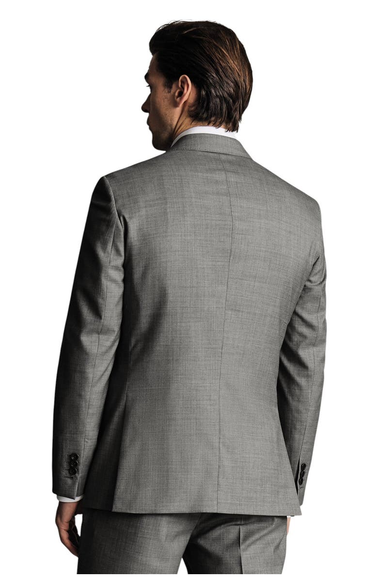 Charles Tyrwhitt Ultimate Performance Sharkskin Suit Jacket, Alternate, color, Grey