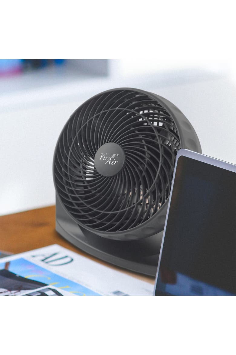 8 Inch High Velocity Wall Mountable Turbo Desk and Floor Fan, Alternate, color, Black