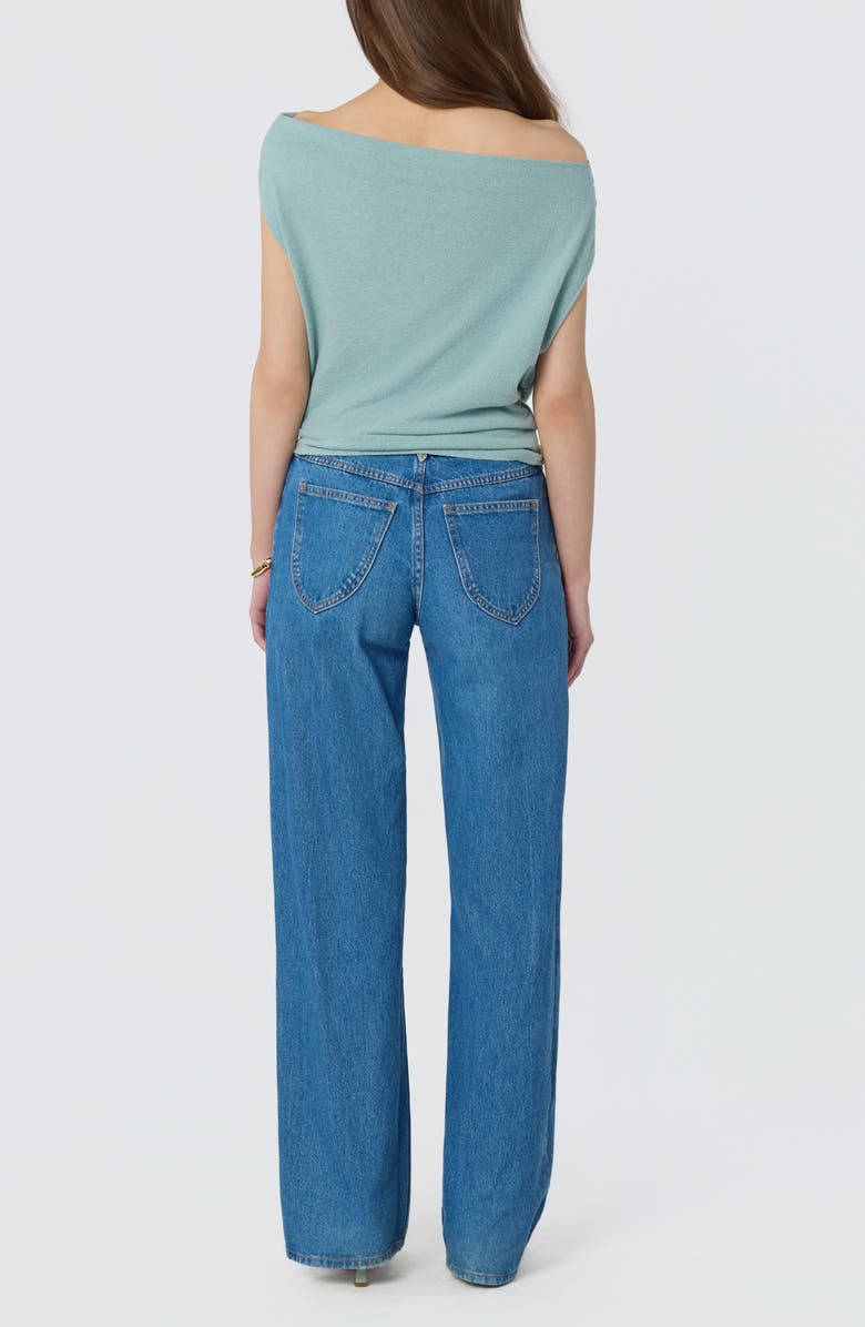 ASTR the Label Off the Shoulder Knit Top, Alternate, color, Seafoam