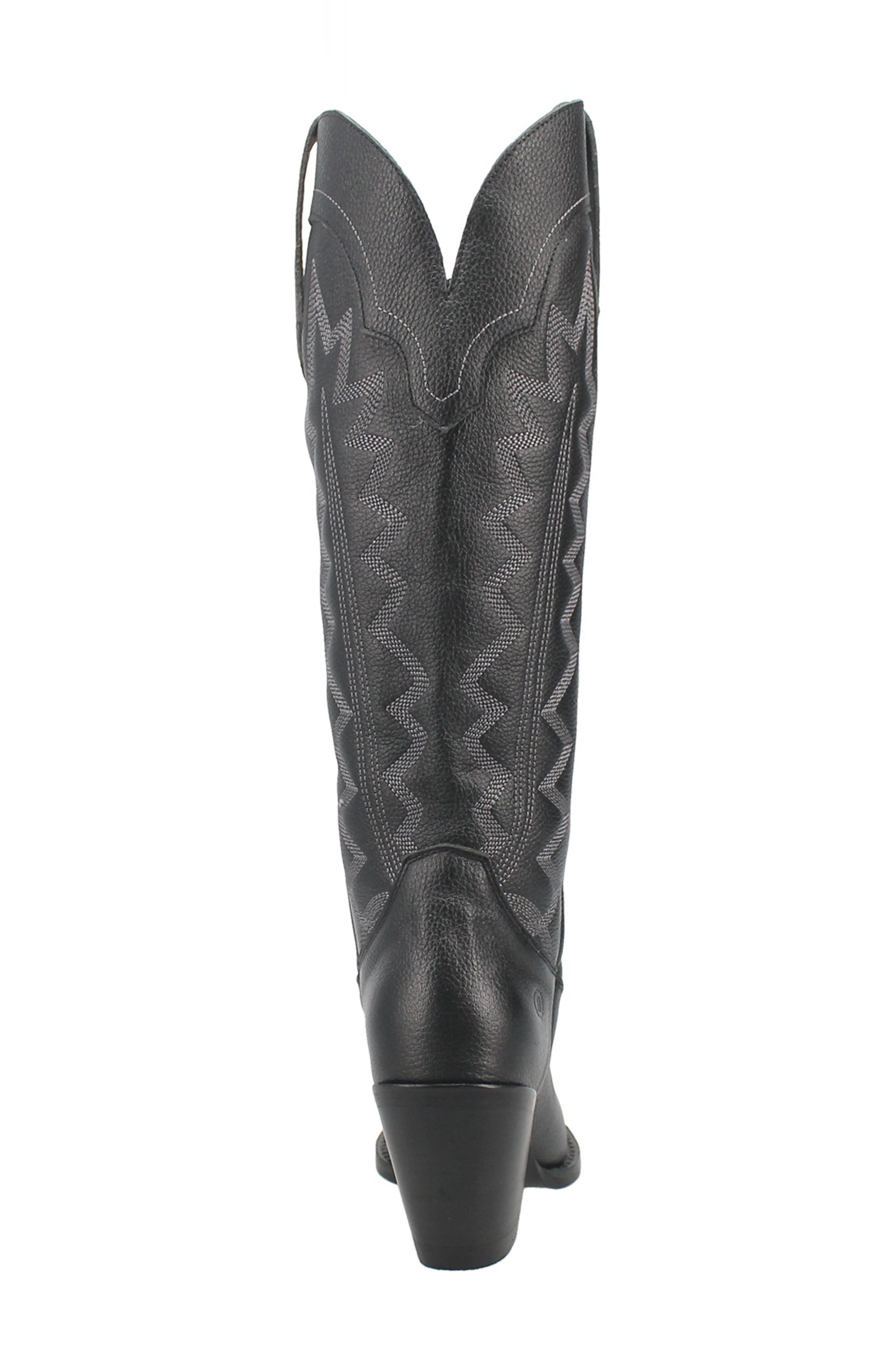 Dingo Knee High Western Boot, Alternate, color, Black
