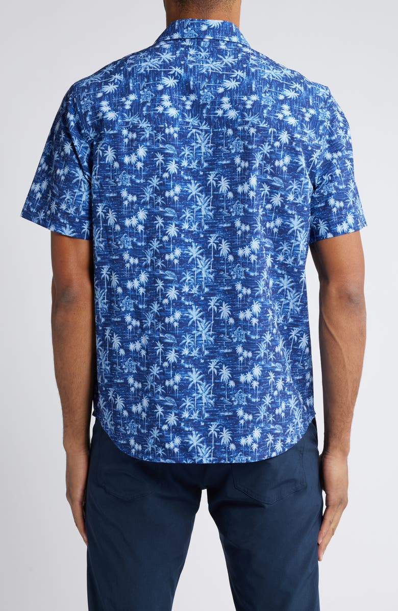 Tommy Bahama Bahama Coast Cabana Shores Short Sleeve Button-Up Shirt, Alternate, color, Island Navy