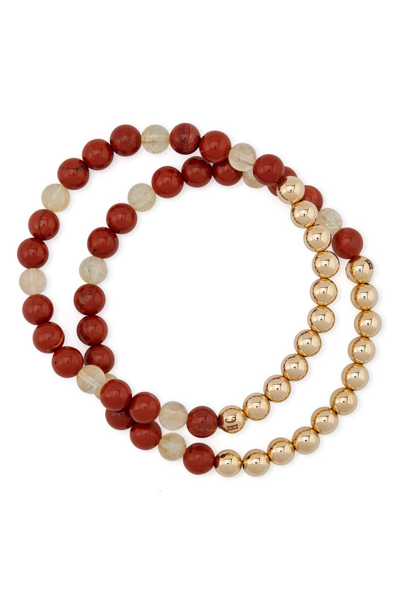 The Healer’s Collection N79 Fertility/Hormonal Balance Set of 2 Healer's Bracelets, Alternate, color, Yellow Gold