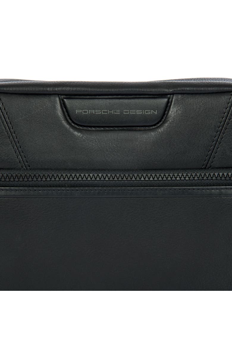 Roadster Leather EVO Washbag, Alternate, color, Black