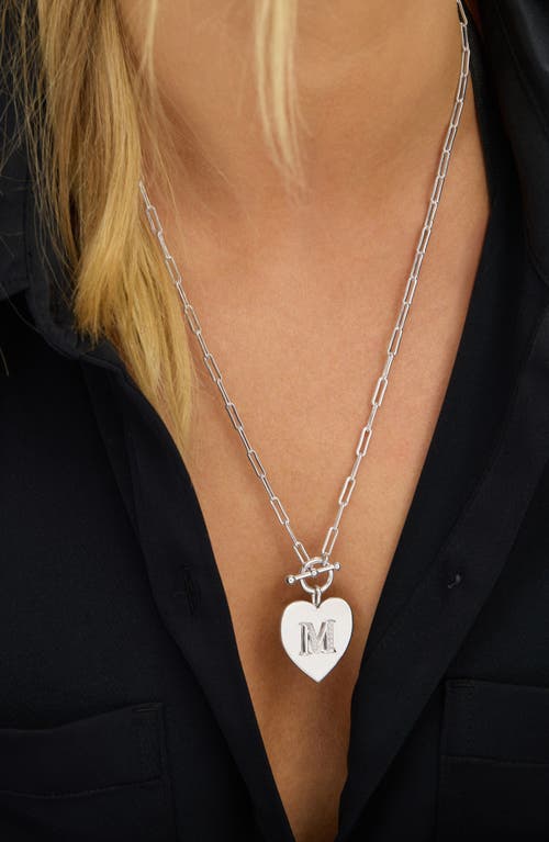 Melinda Maria Love Letters Initial Heart Medallion Necklace In Gold B