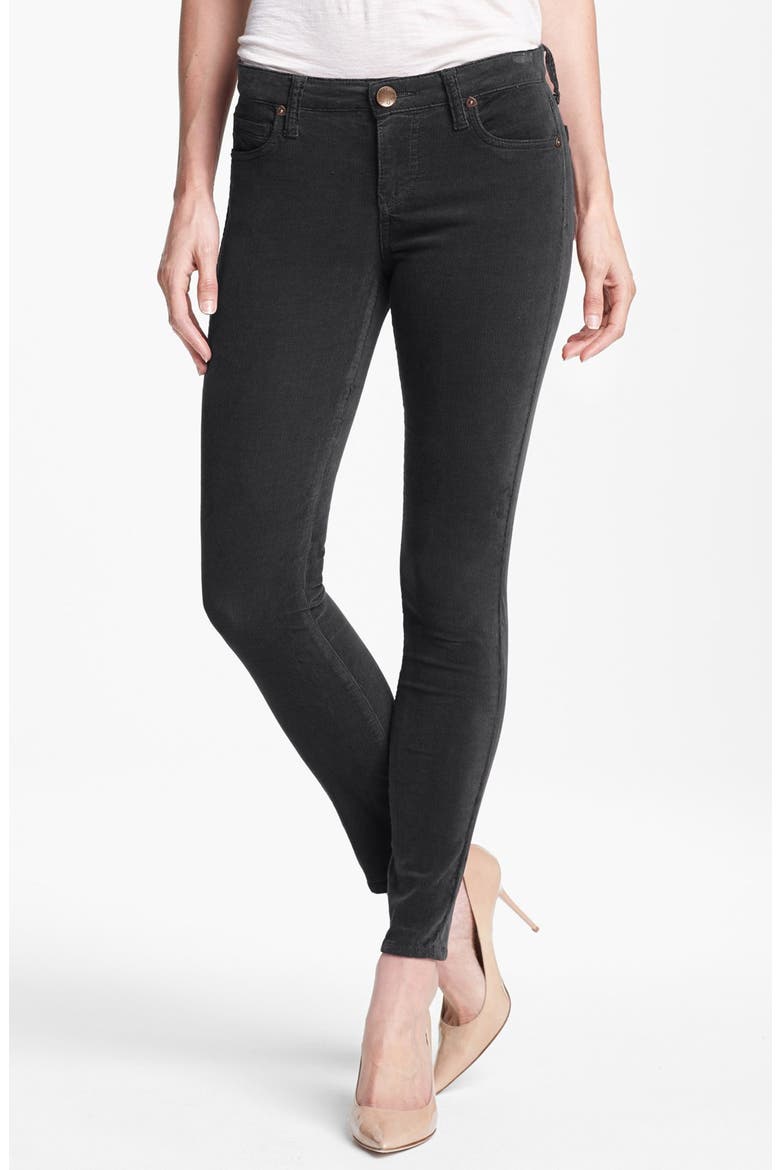 'Mia' Corduroy Pants, Main, color, CHARCOAL