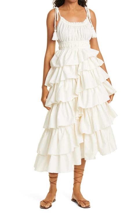 Estela Sleeveless Ruffle Dress