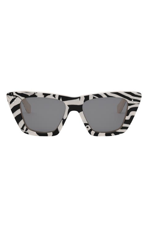 Bold 3 Dots 51mm Cat Eye Sunglasses