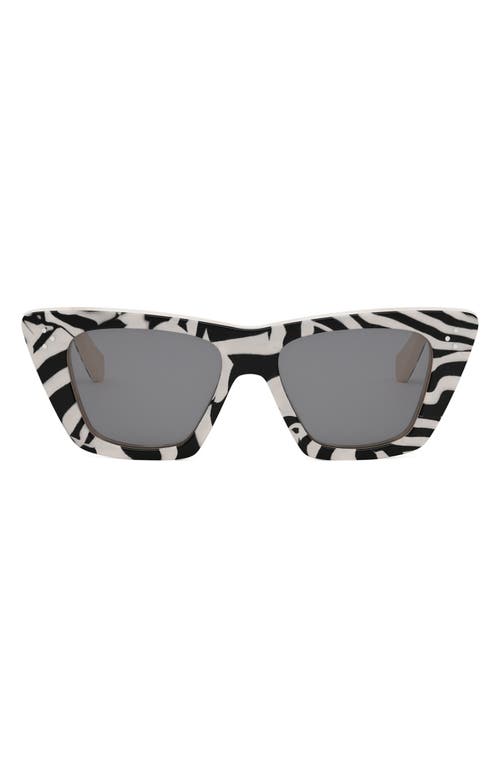 Celine Bold 3 Dots 51mm Cat Eye Sunglasses In Gray