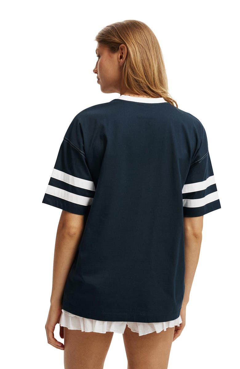 Cotton On Women's Lcn V Neck Oversized Graphic Tee, Alternate, color, 